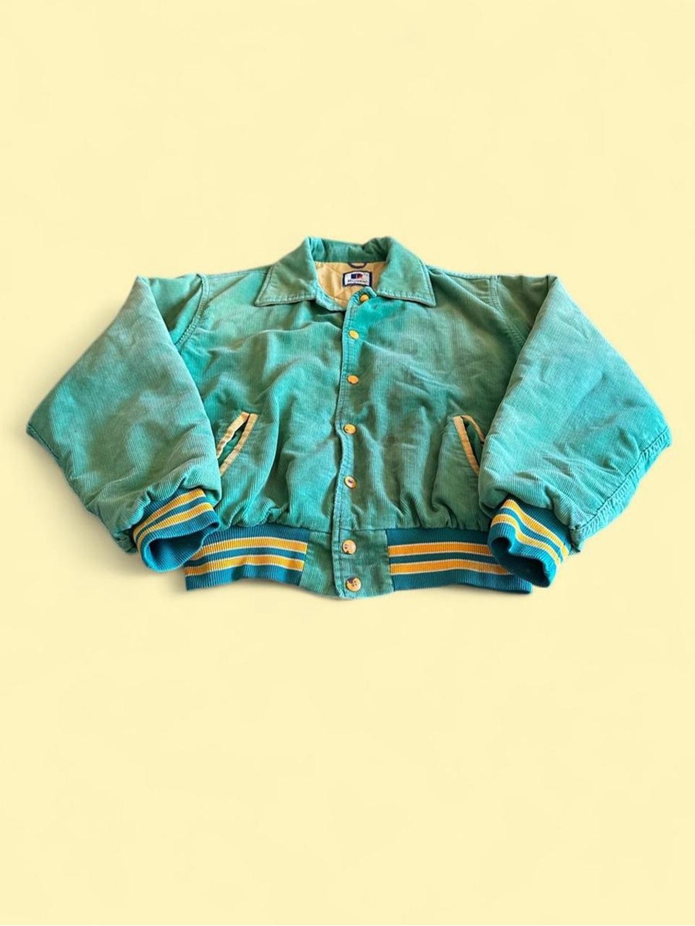 Vintage Rennoc Corduroy Varsity Jacket Green Men’s L 44-46 BP Exploration